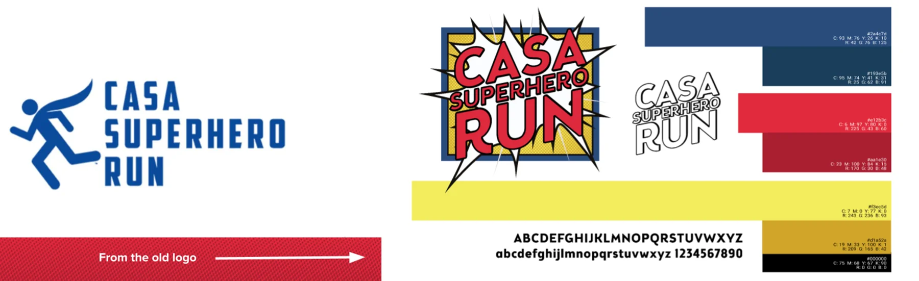 Casa Super Hero Run branding